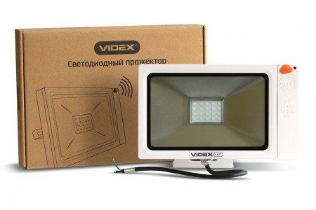 LED прожектор VIDEX Slim Sensor 20W 5000K 220V White