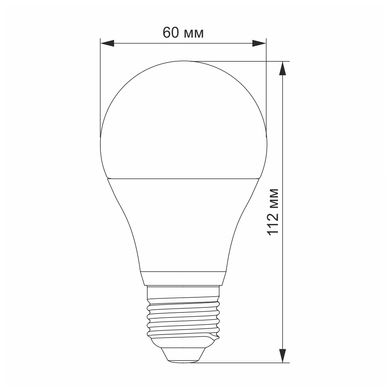 LED лампа VIDEX A60e 12W E27 4100K