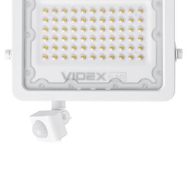 LED прожектор VIDEX F2e 50W 5000K с датчиком движения и освещения