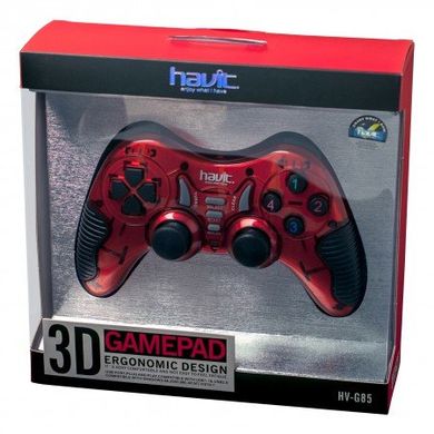 22644 Джойстик игровой HAVIT HV-G85 USB+PS2+PS3 red