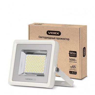 LED прожектор VIDEX 50W 5000K 220V White