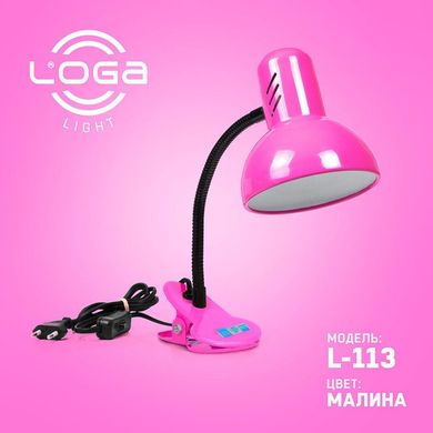 18 Лампа прищепка (розовый яркий)